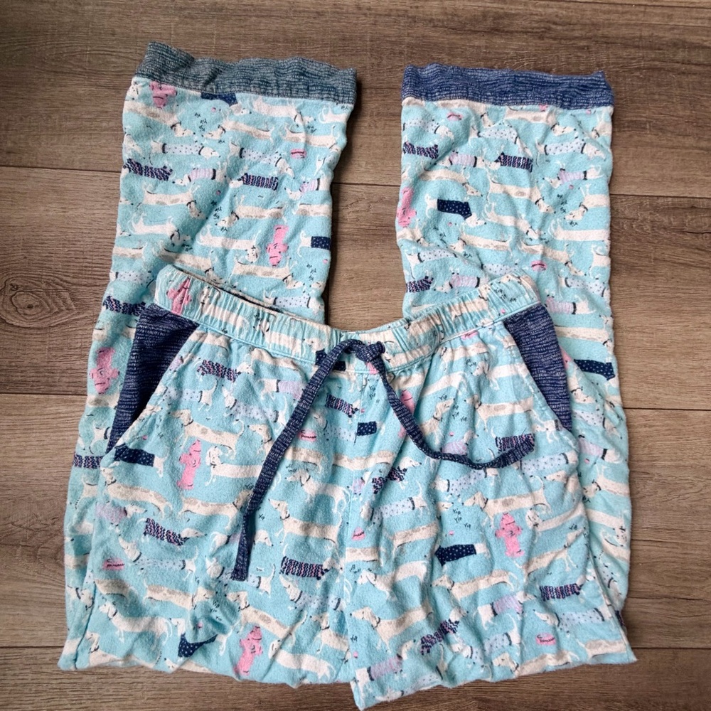 MUNKI MUNKI Women's 2 Piece Flannel Pajamas Wiener Dog Dauschunds EUC - Picture 8 of 8